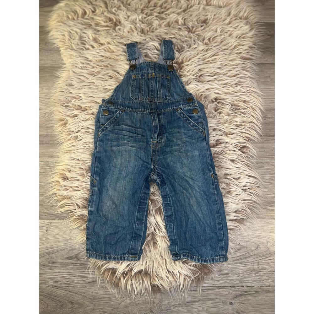 Gap infant blue jean overalls